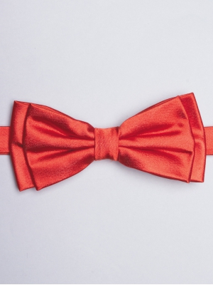 Plain orange bow tie 