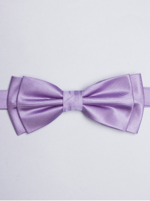 Plain lilac bow tie 