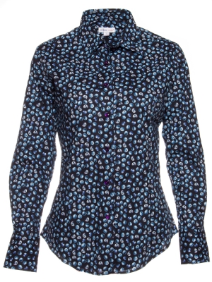 Women's shirt with blueberry print