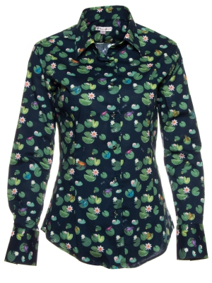 Women's shirt with water lily print