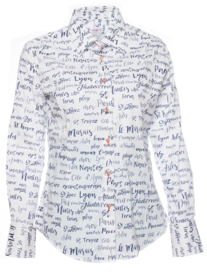 Women's shirt with writing print