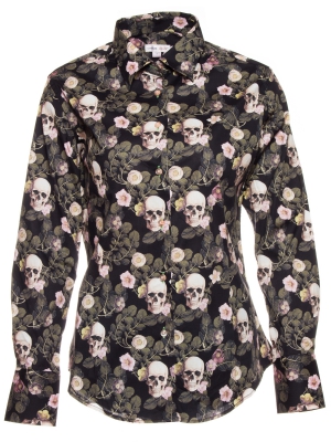 Women's with skull and flower print