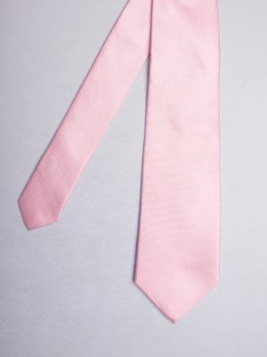Plain light pink tie