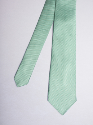 Cravate unie vert d'eau