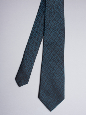 Dark tie with blue effect