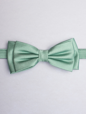 Plain sea green bow tie