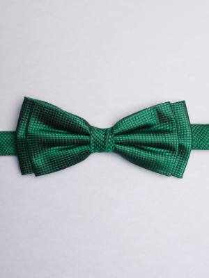 Green bow tie with emboss effect
