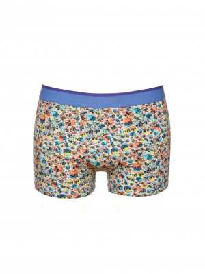 Trunks with multicolor skull print