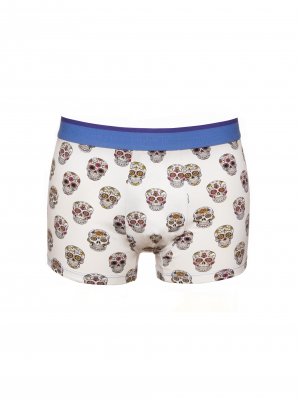 Trunks with mexican skull print
