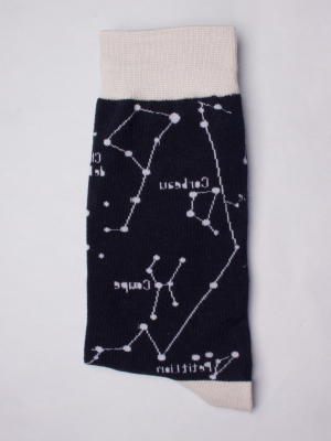 Socks with constellation pattern