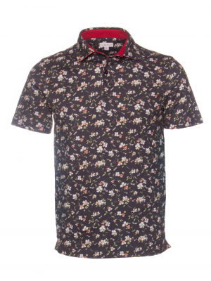 Regular fit dragonfly print polo