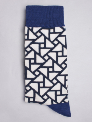Socks with optic effect pattern