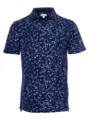 Regular fit polo with constellation print