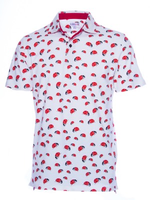 Regular fit polo with ladybird print