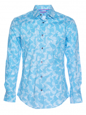 Men's slim fit shirt with kinetic