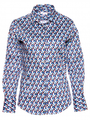 Women's fitted shirt with toucan print