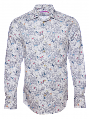 Men's regular shirt with nature print