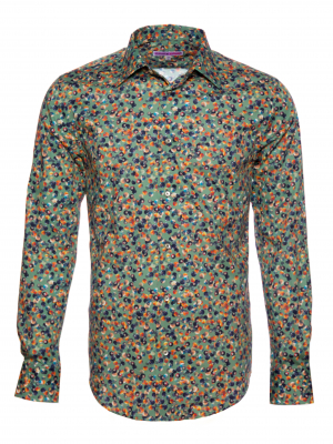 Men's regular shirt with billiards print