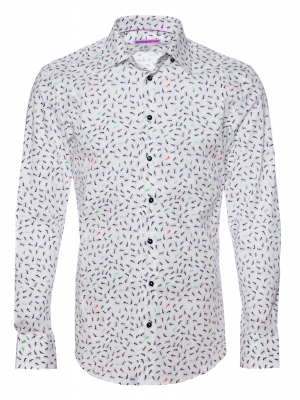 Men's slim fit shirt with ants print