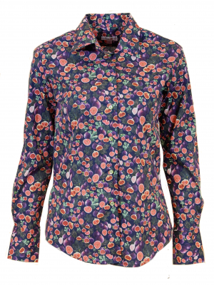 Womens fitted shirt with figs print